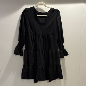 Tuckernuck Black Long Sleeve Dress